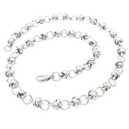 Knot Chain Necklace - Stainless Steel