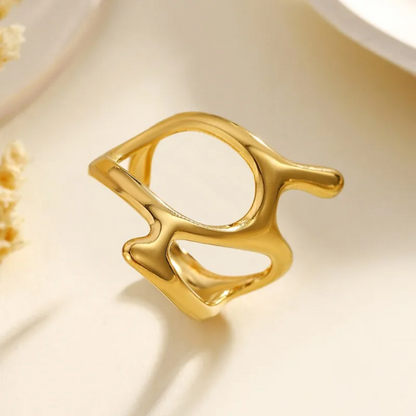 Open Dripping Design Adjustable Ring - 304 Stainless Steel