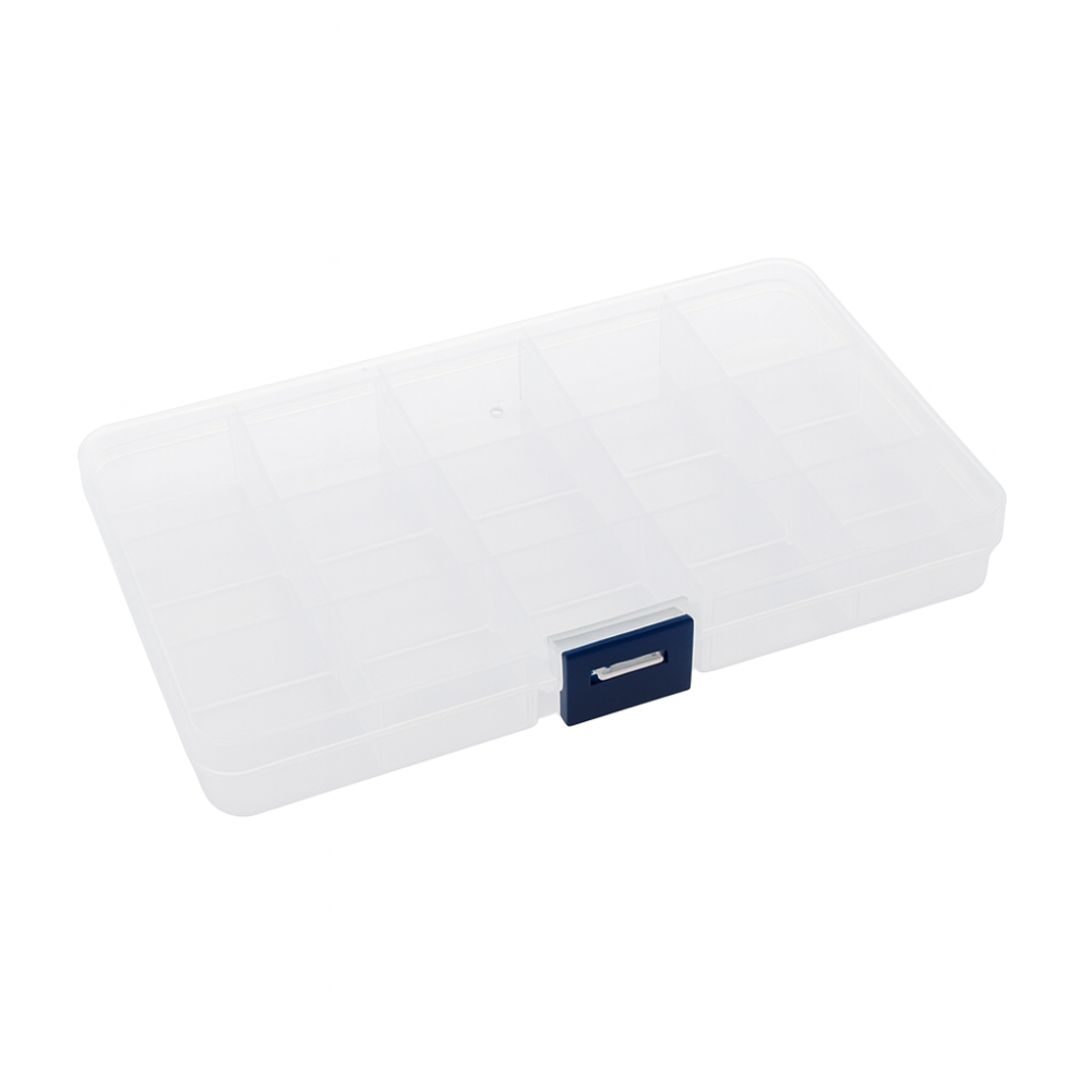 Transparent Plastic Multi-Compartment Piercing Jewelry Organizer