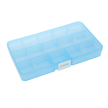 Transparent Plastic Multi-Compartment Piercing Jewelry Organizer