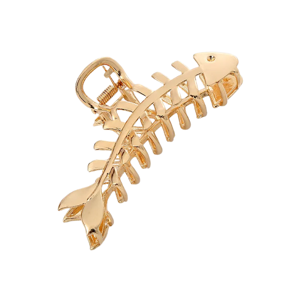 Metal Fishbone Claw Hair Clip