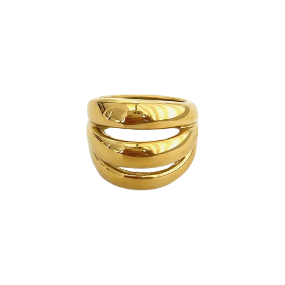 Triple Dome Ring - 316L Stainless Steel