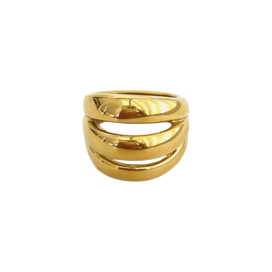 Triple Dome Ring - 316L Stainless Steel