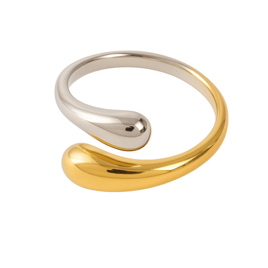 Two Tone Wrap Ring - 304 Stainless Steel