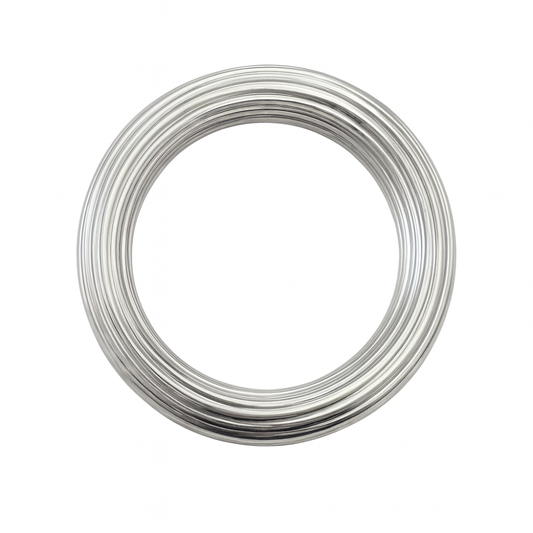 Striped Textured Bangle Bracelet - 304 Stainless Steel