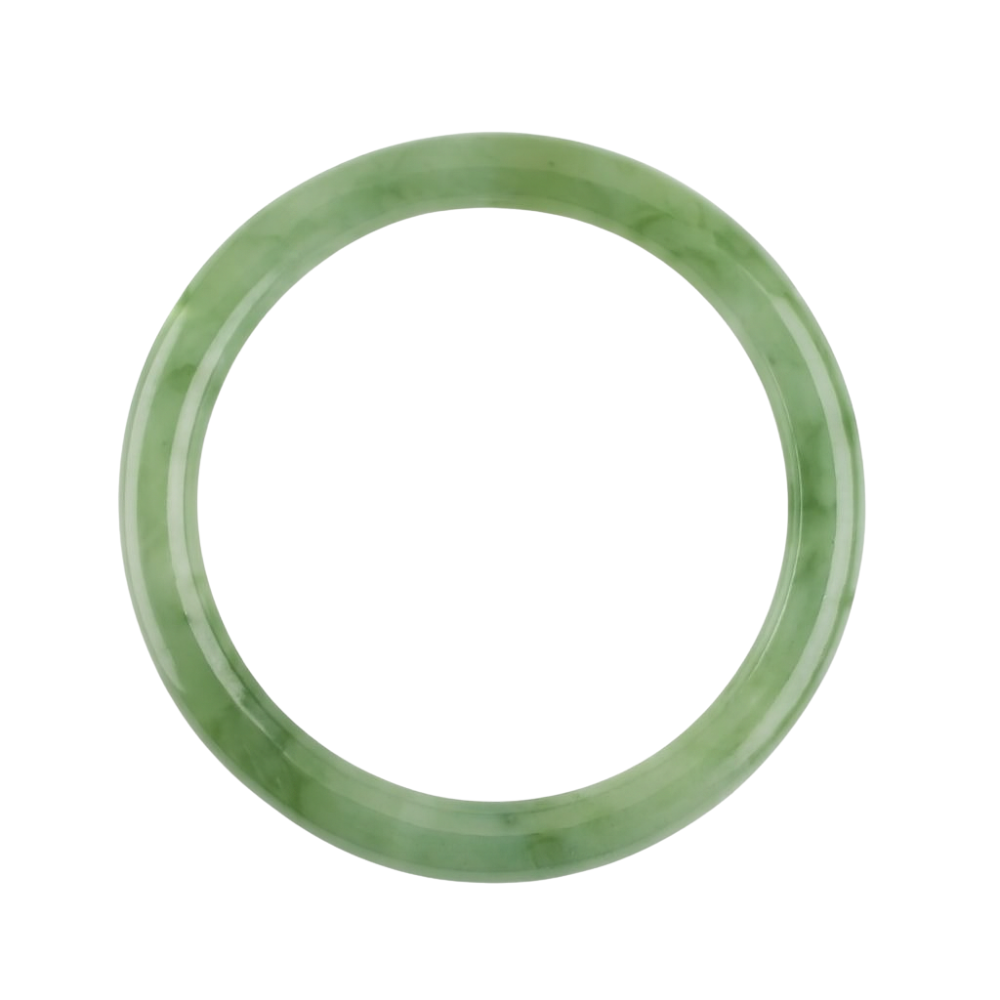 Green Marbled Pattern Bangle Bracelet