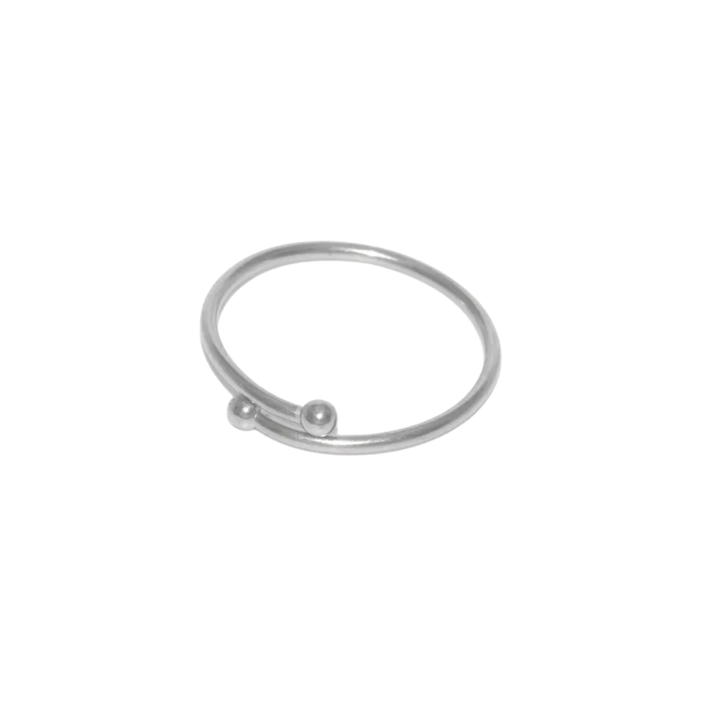 Set of 10 Closed Double Ball End Adjustable Rings