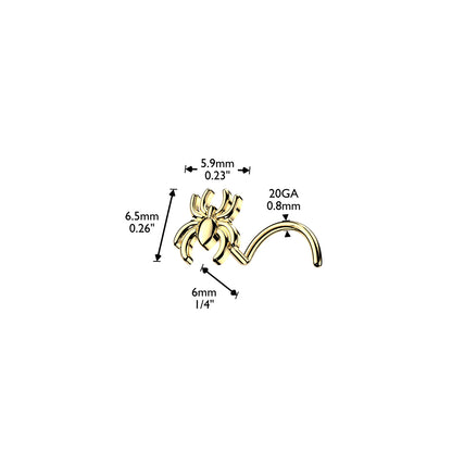 Spider Top Nose Screw - 316L Stainless Steel