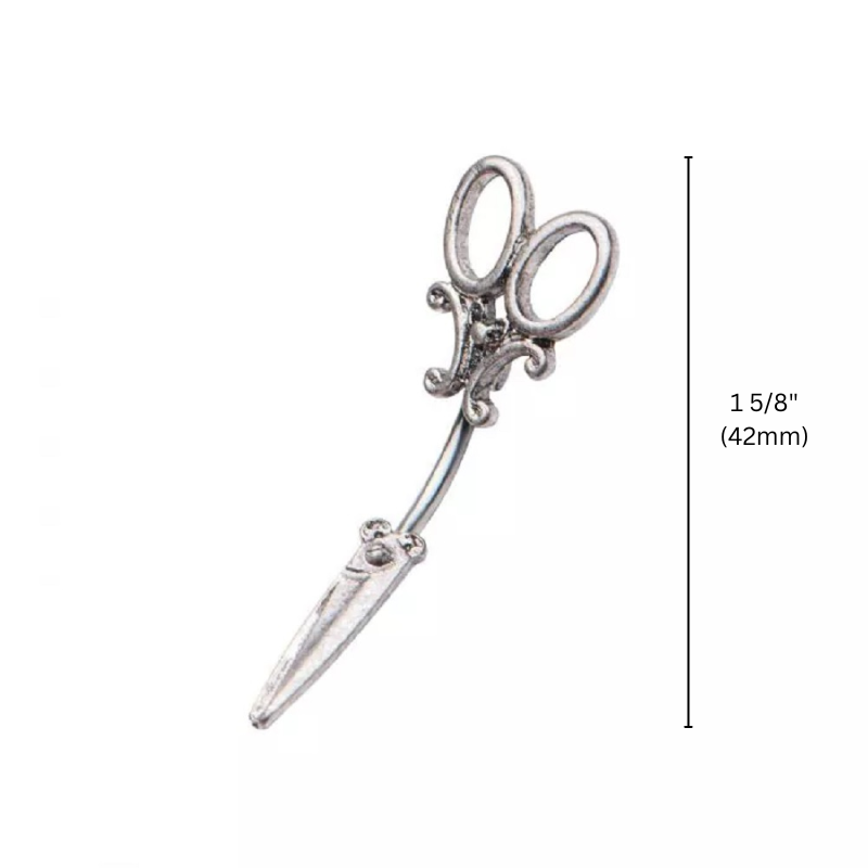 Scissors In and Out Belly Button Ring - Stainless Steel