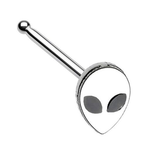 Alien Head Nose Bone Stud - Stainless Steel