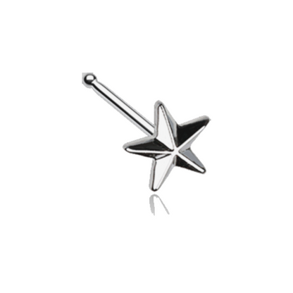Nautical Star Nose Bone Stud - 316L Stainless Steel