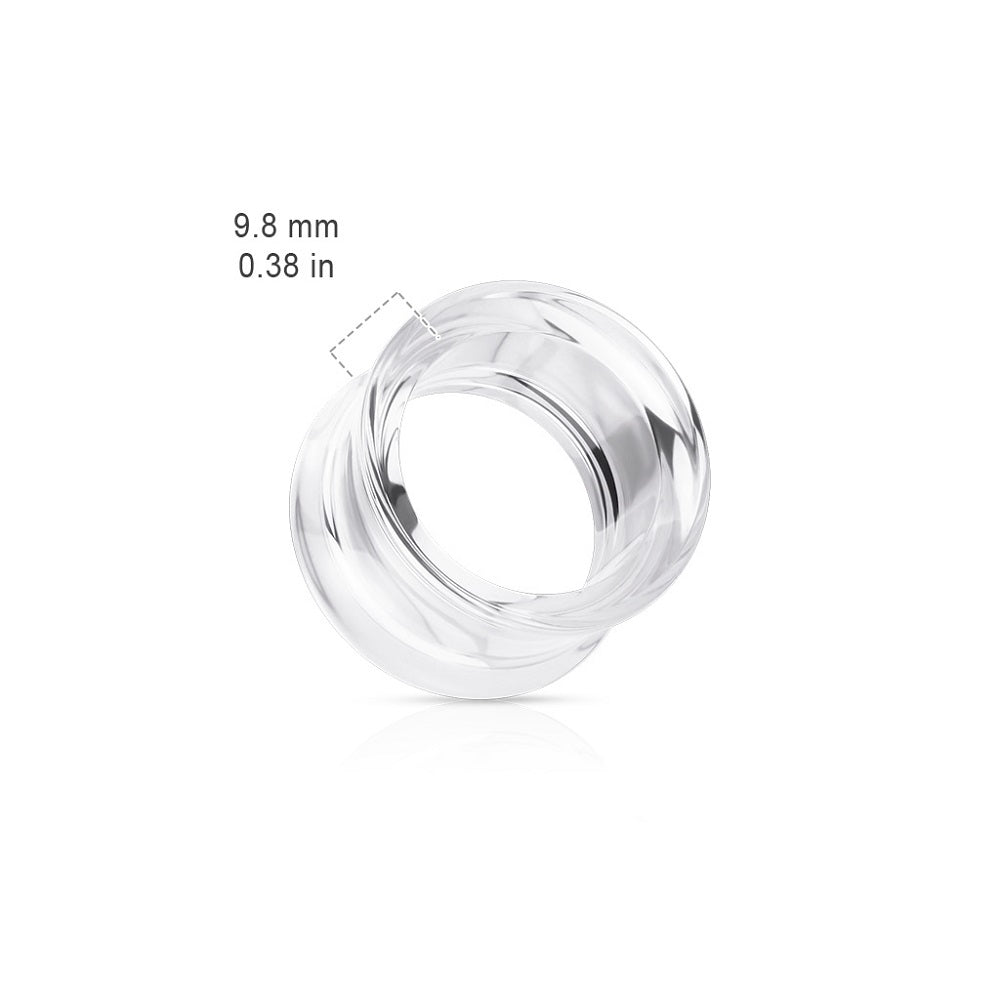 Hollow Acrylic Double Flared Saddle Tunnels - Pair