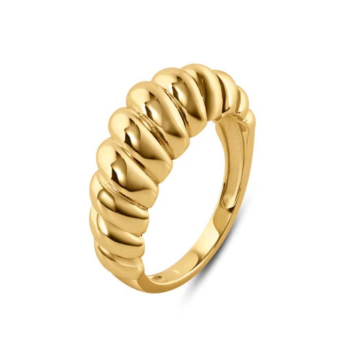 Croissant Ring - Gold Plated 925 Sterling Silver