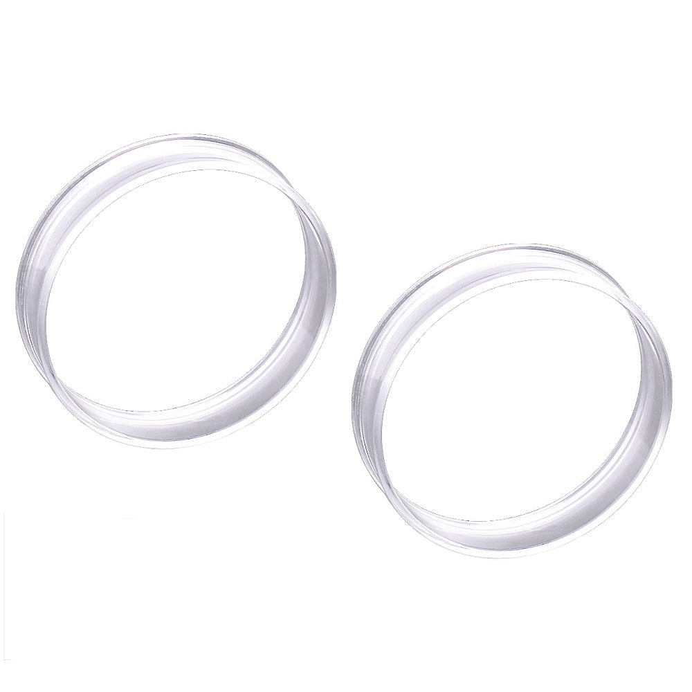 UV Acrylic Thin Walled Clear Tunnels - Pair