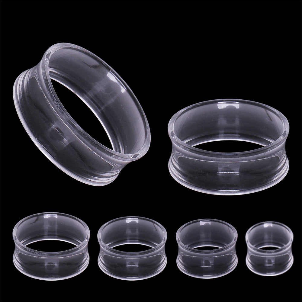 UV Acrylic Thin Walled Clear Tunnels - Pair