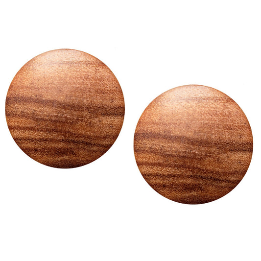 Organic Olive Wood Saddle Plug Gauges - Pair