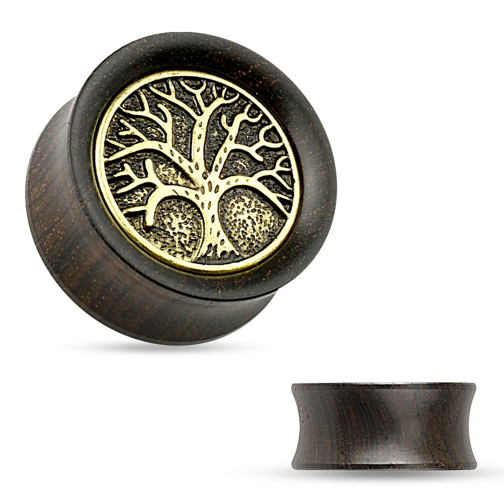 Tree of Life Organic Ebony Wood Saddle Plug Gauges