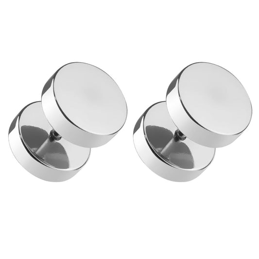 Polished Fake 00GA Plugs - Pair - 316L Stainless Steel