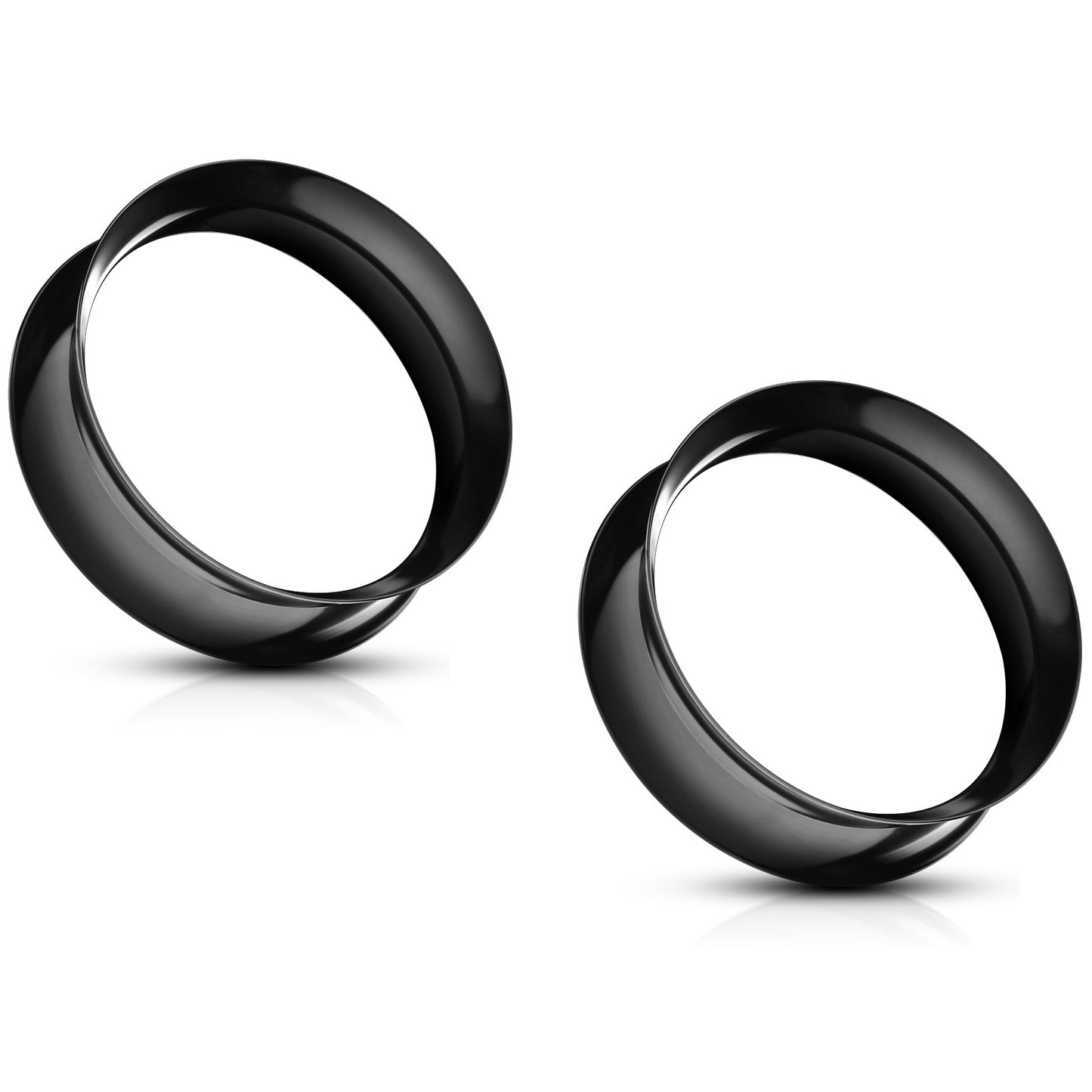 Ultra Thin Silicone Double Flared Saddle Tunnels - Pair