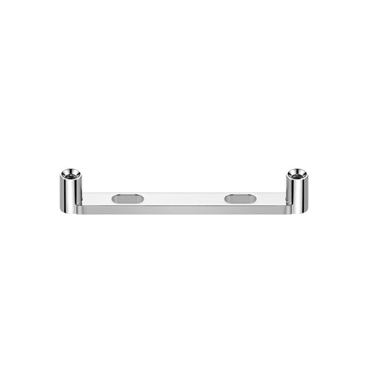 Internally Threaded Flat Surface Barbell Base with 2 Holes - ASTM F-136 Implant Grade Titanium