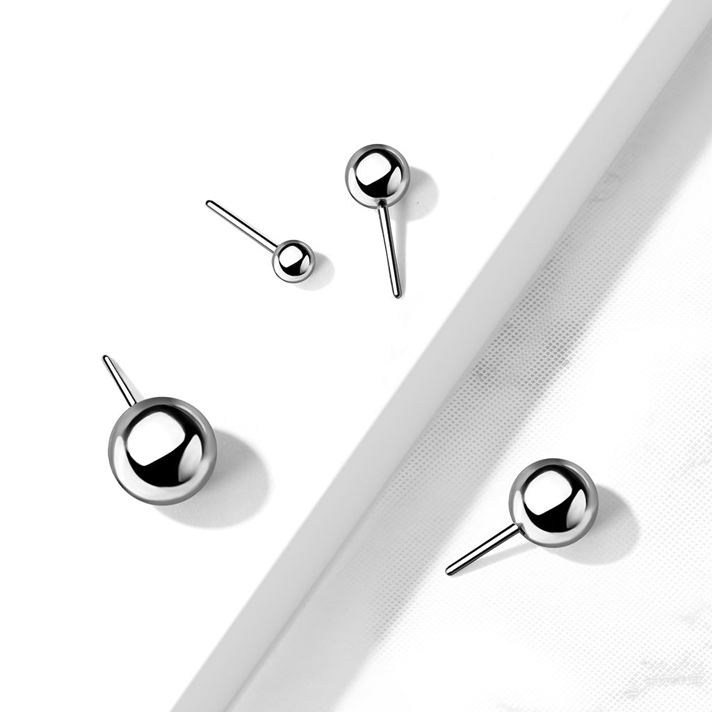 Set of 10 Replacement Balls for Threadless Jewelry - ASTM F-136 Implant Grade Titanium