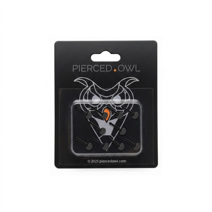 Set of 10 Bioflex 2mm Top Metal and Allergy Free Nose Stud Retainers