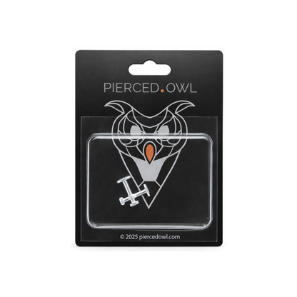 Clear Bioflex 3mm Flat Push Top Piercing Retainers - Pair