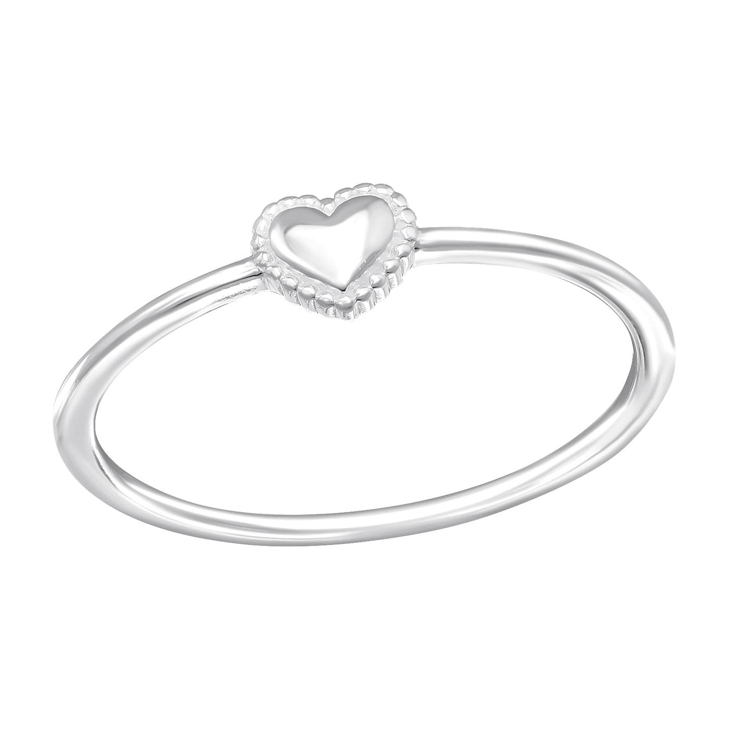 Dainty Heart Ring - 925 Sterling Silver