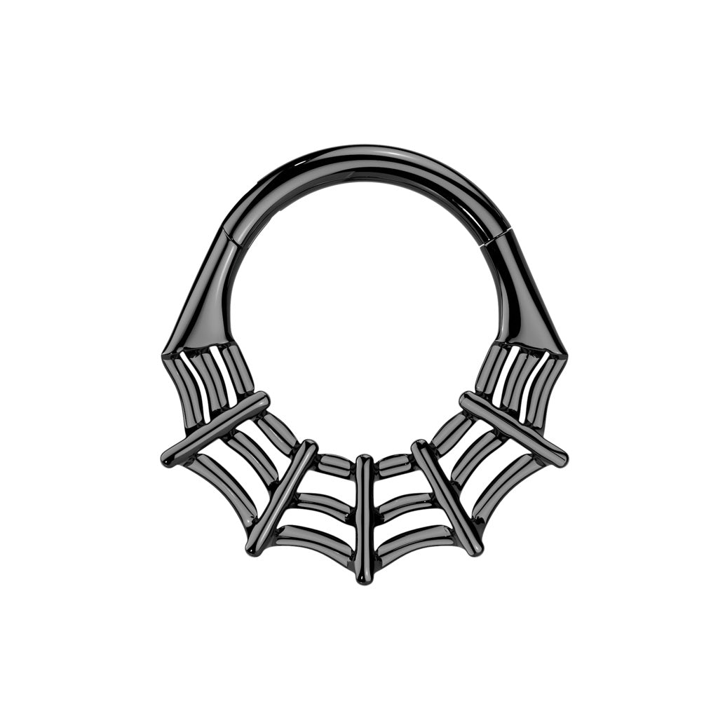 Spiderweb Hinged Segment Clicker Ring - ASTM F-136 Implant Grade Titanium