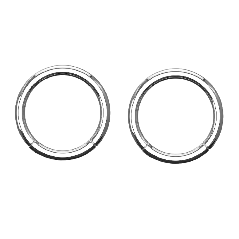 Solid Hinged Segment Rings - G23 Implant Grade Titanium - Pair