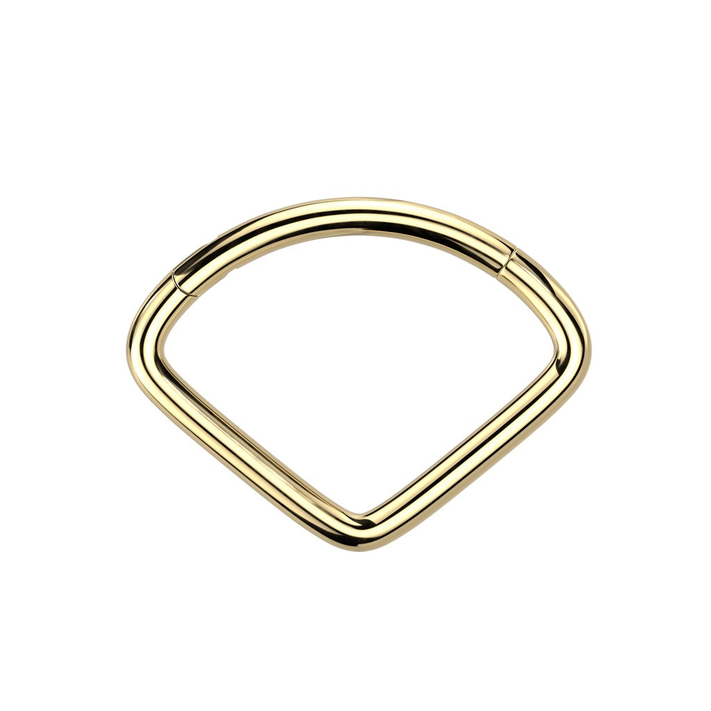 Wide Chevron Shaped Hinged Segment Ring - F136 Implant Grade Titanium