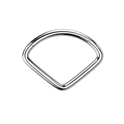 Wide Chevron Shaped Hinged Segment Ring - F136 Implant Grade Titanium