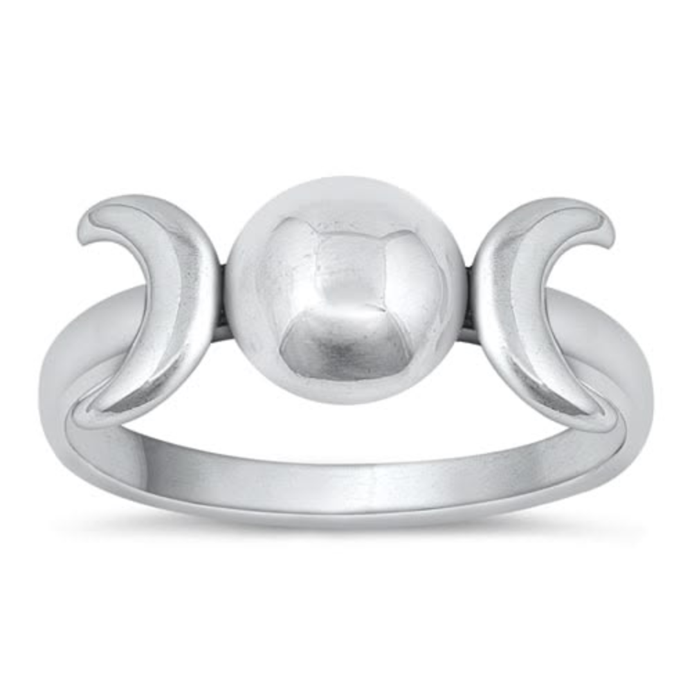 Moon Phase Ring - 925 Sterling Silver