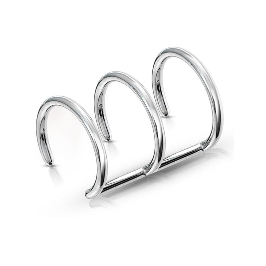 Triple Hoop Non-Piercing Cartilage Cuff