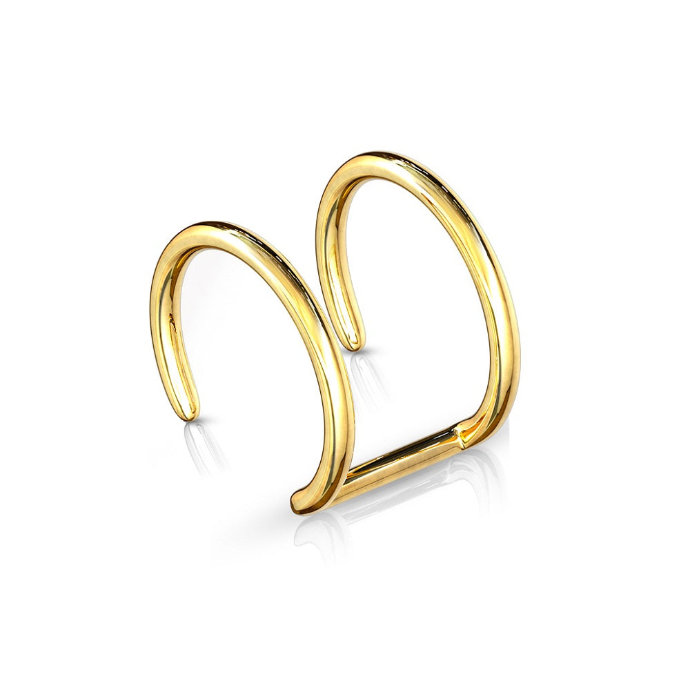 Double Hoop Non-Piercing Cuff