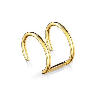 Double Hoop Non-Piercing Cuff