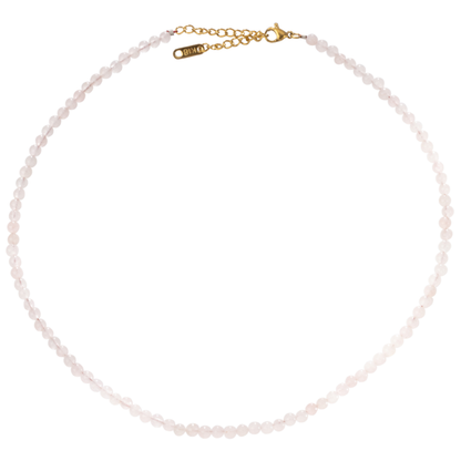 Rose Quartz Natural Stone Bead Necklace