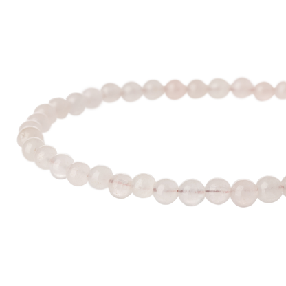 Rose Quartz Natural Stone Bead Necklace