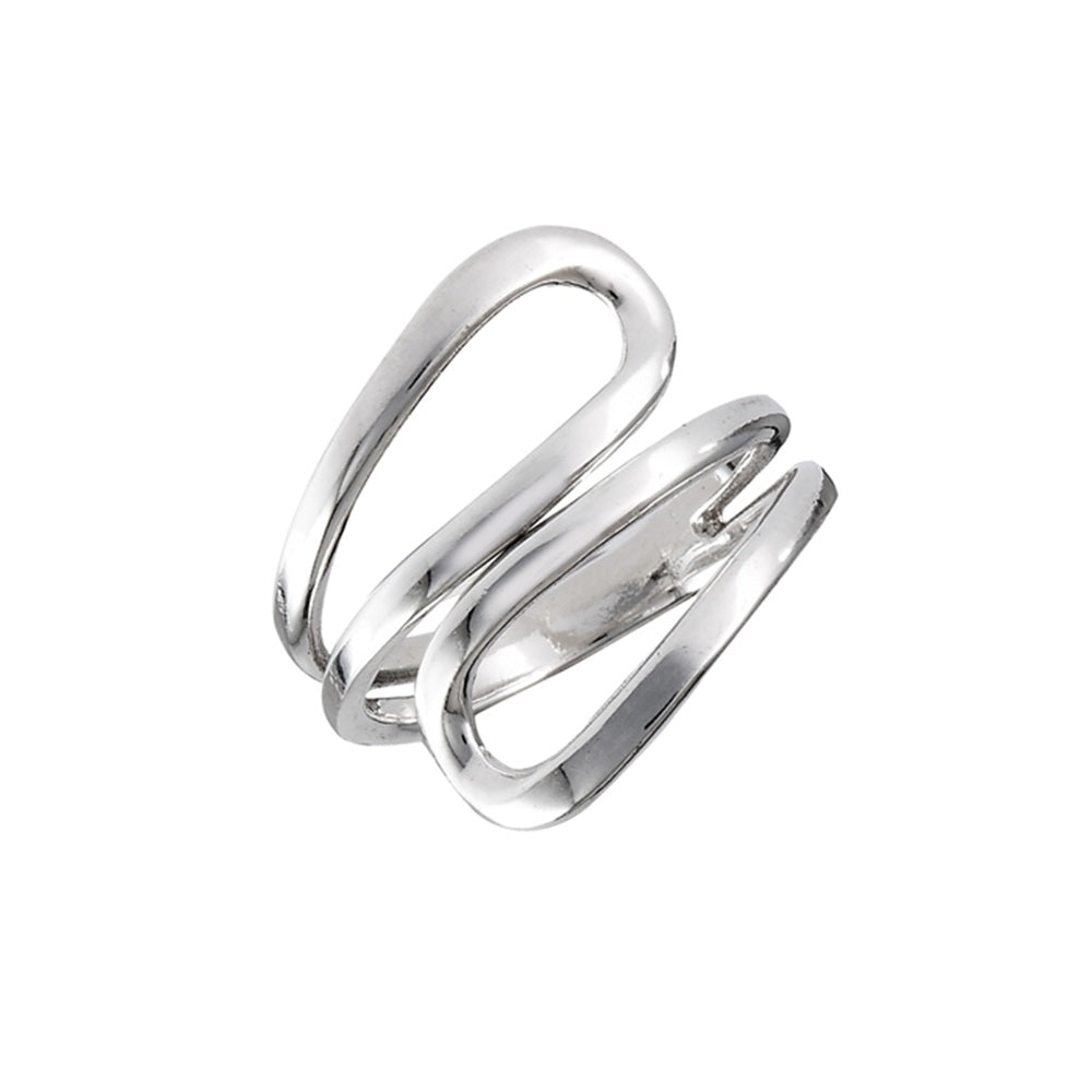 Double Loop Wrap Ring - 925 Sterling Silver