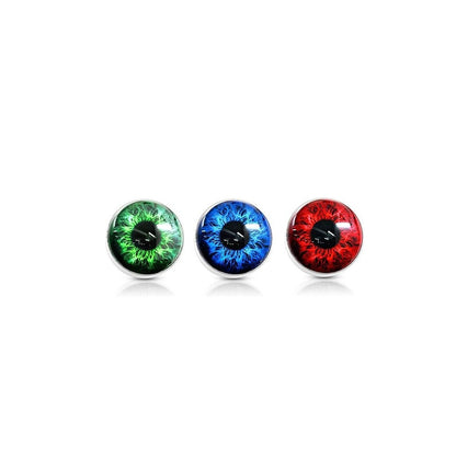 Set of 3 Internally Threaded Eyeball Dermal Anchor Tops - Stainless Steel