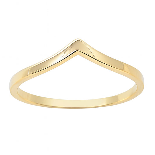Chevron Ring - Gold Plated 925 Sterling Silver