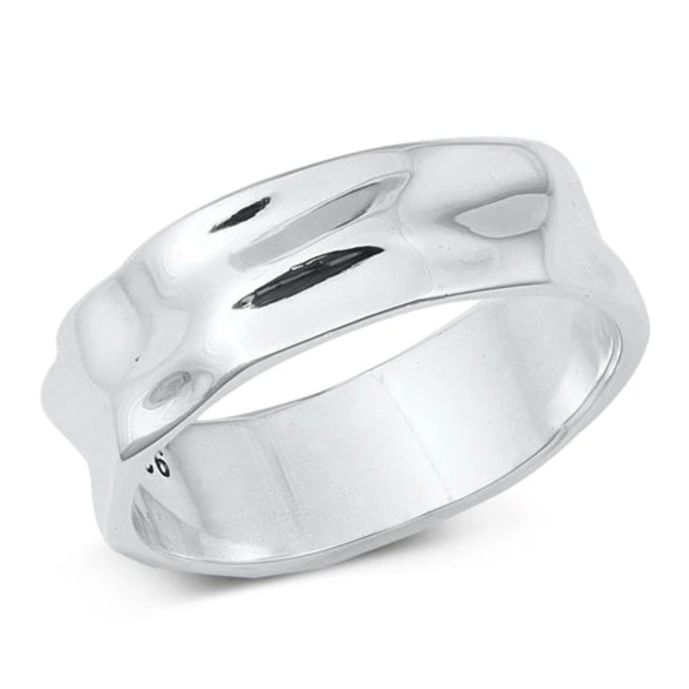 Rippled Ring - 925 Sterling Silver