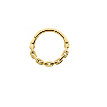 Chain Link Hinged Segment Ring - 316L Stainless Steel