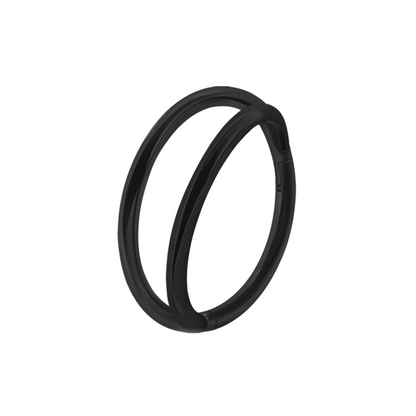 Double Hoop Hinged Segment Clicker Ring - 316L Stainless Steel