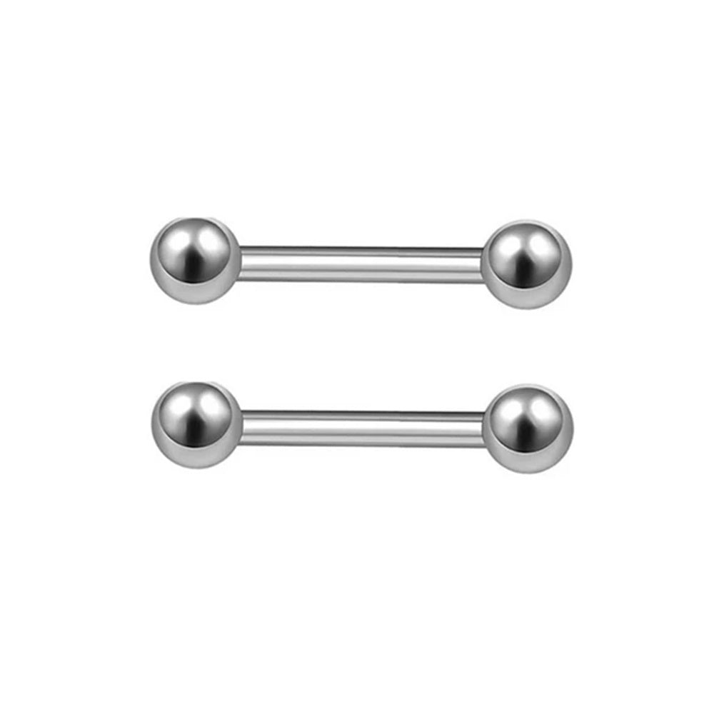 Threadless Push-In Barbells - Pair - ASTM F-136 Implant Grade Titanium