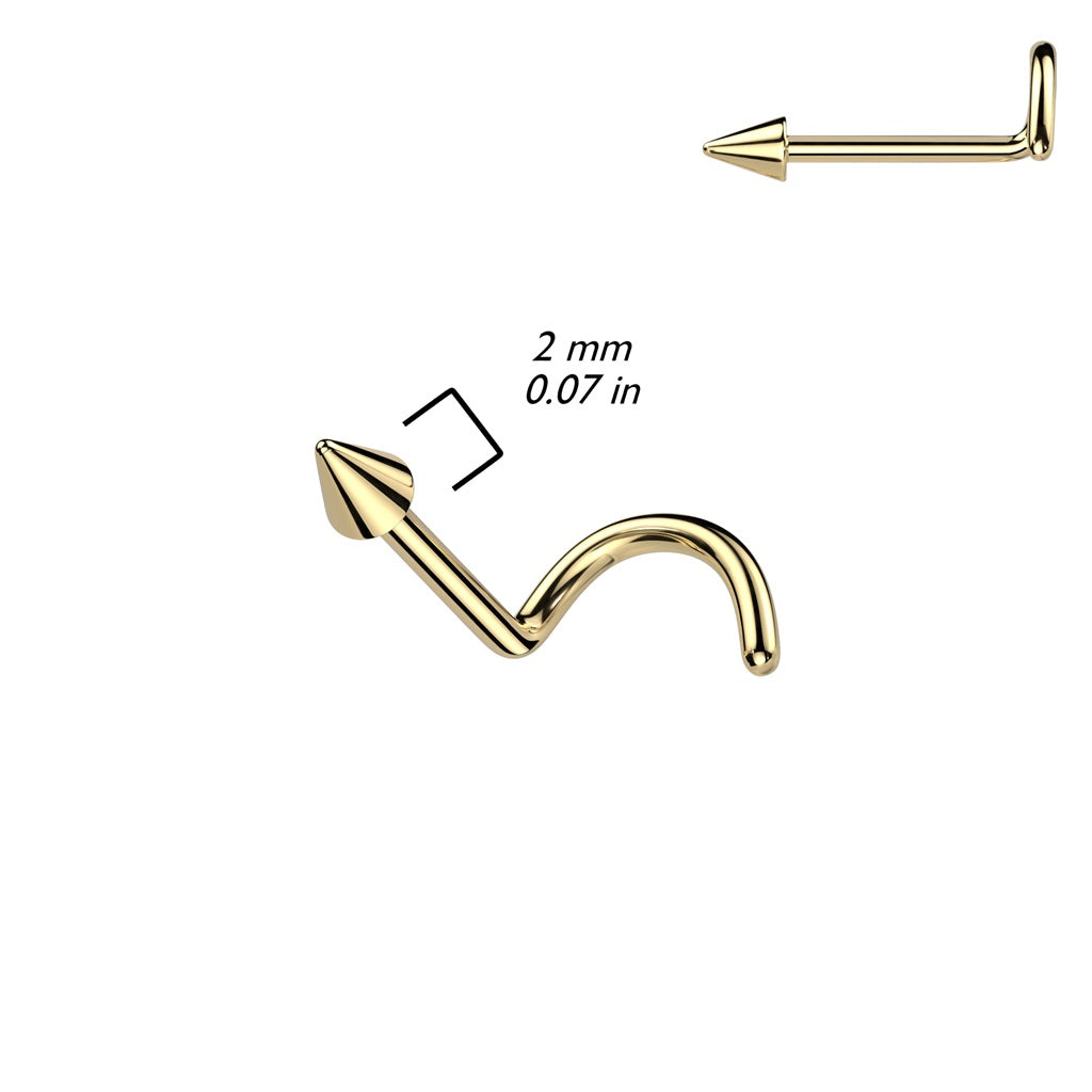 Spike Top Nose Screw - F136 Implant Grade Titanium