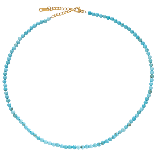 Turquoise Natural Stone Bead Necklace