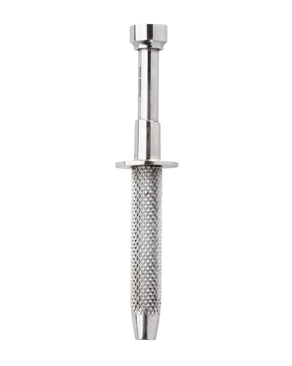 Push-In Syringe Style Quad Prong Bead and Ball Holder Piercing Tool - Stainless Steel