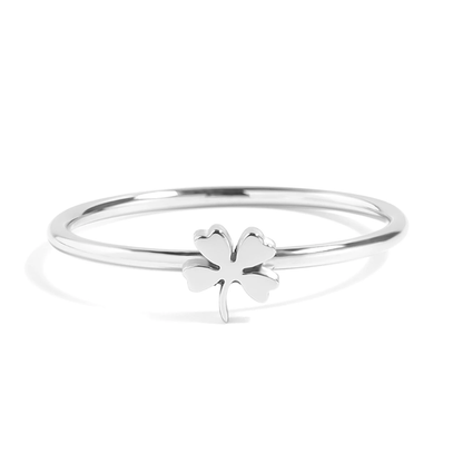 Four Leaf Clover Ring - 316L Stainless Steel