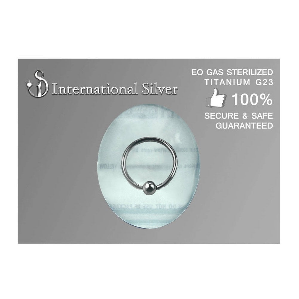 Captive Bead Ring - G23 Implant Grade Sterilized Titanium